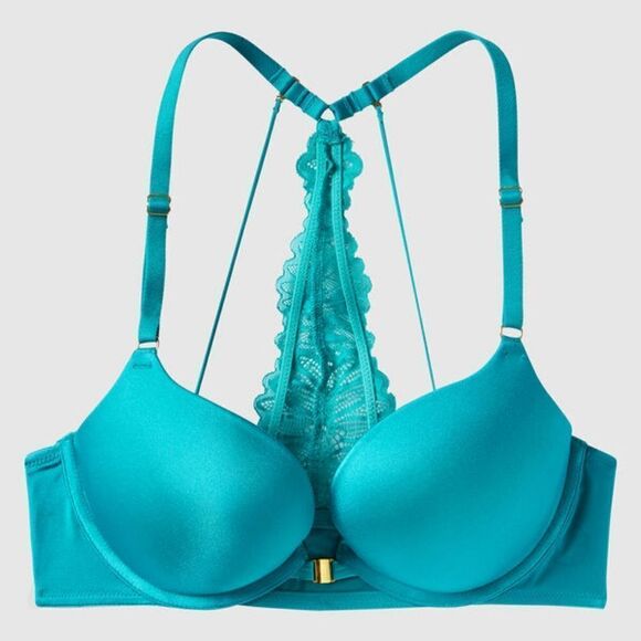 New With Tag La Senza Size 32D Beyond Sexy Classic Plunge Front-Close Bra - Picture 3 of 11